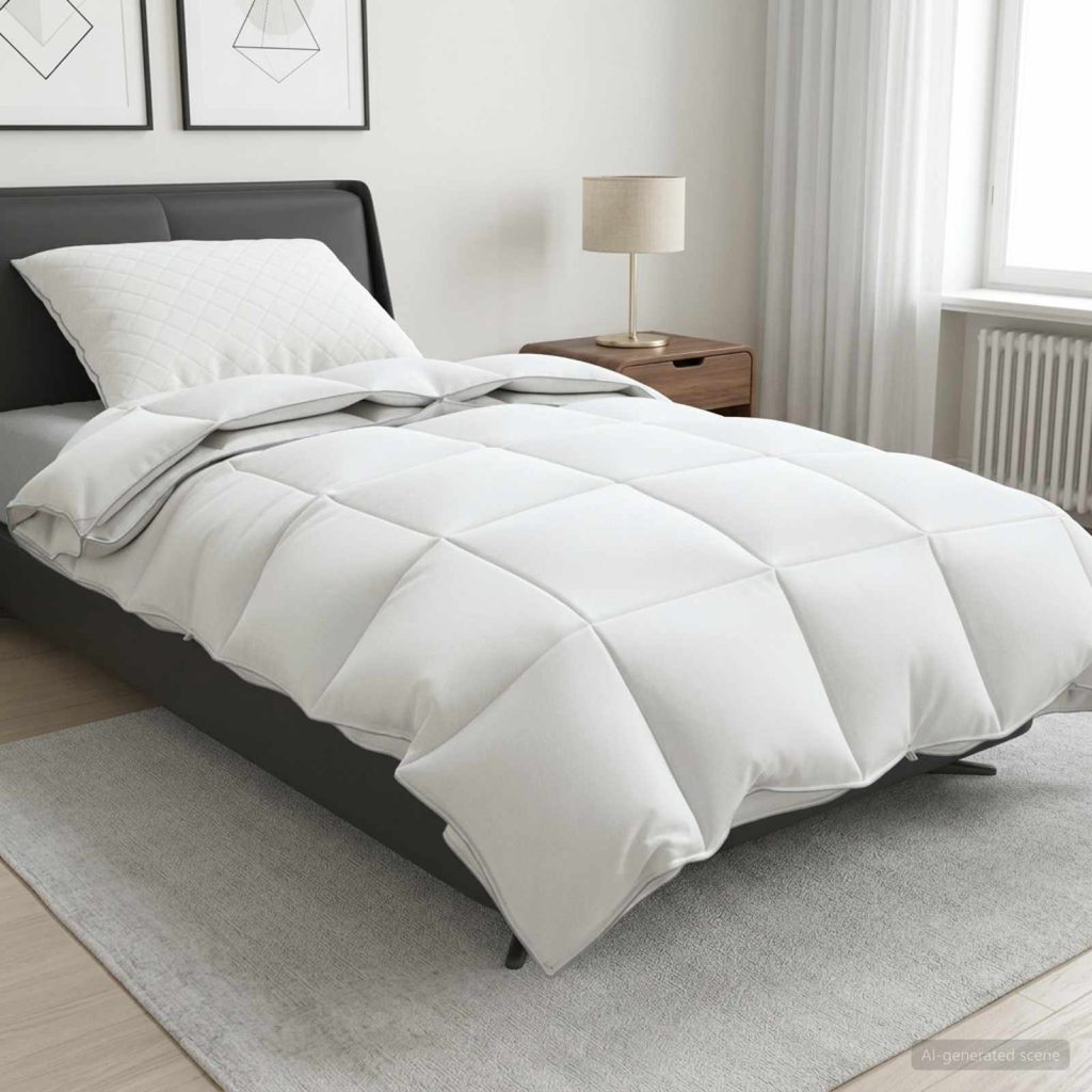 Peitto FULDA 5FT King Size 4 vuodenaikaa 310 GSM valkoinen