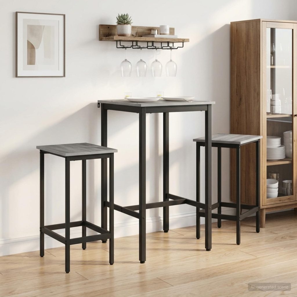 Baarijakkara 2 kpl Harmaa Sonoma 40 x 32 x 74 cm Tekninen puu