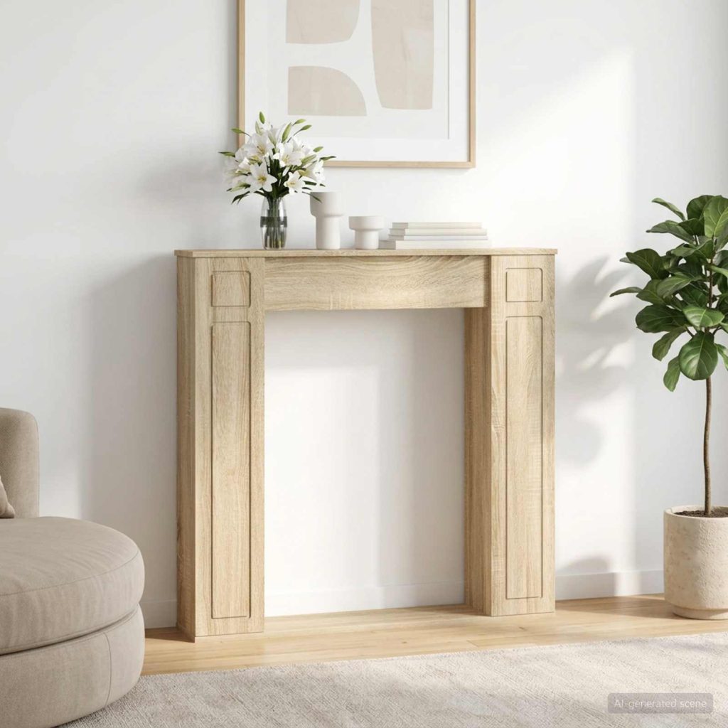 Takan kehys Sonoma-tammi 100 x 20 x 100 cm Tekninen puu
