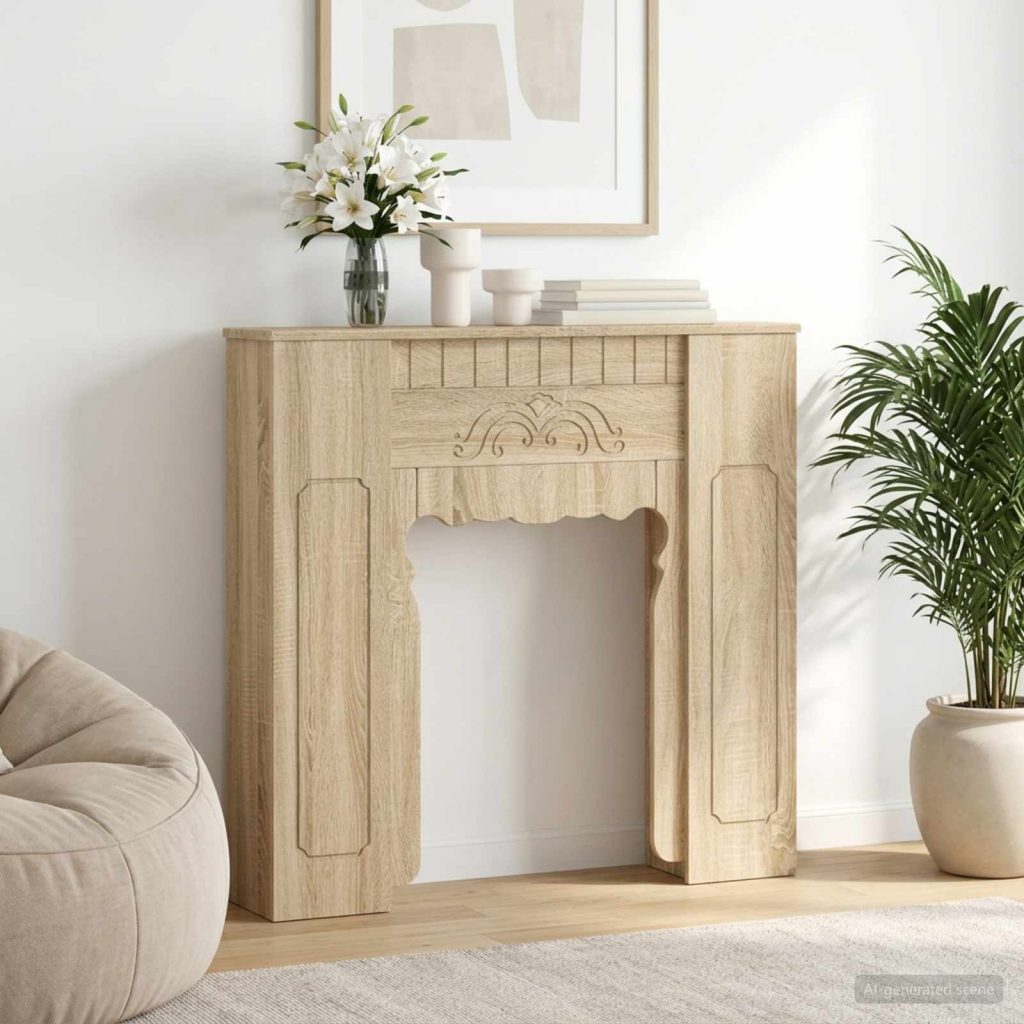 Takan kehys Sonoma-tammi 93 x 20 x 89 cm Tekninen puu
