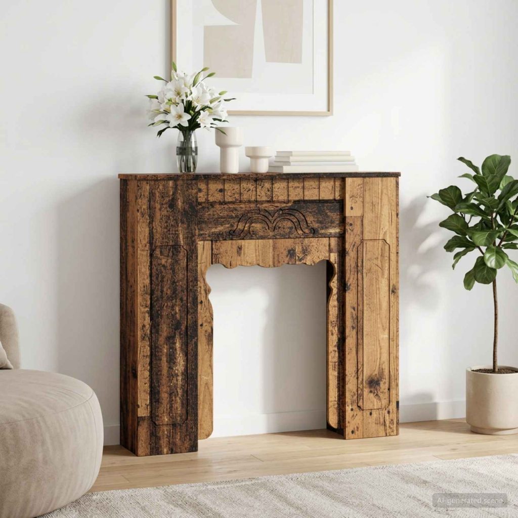Takan kehys Vanha puu 93 x 20 x 89 cm Tekninen puu