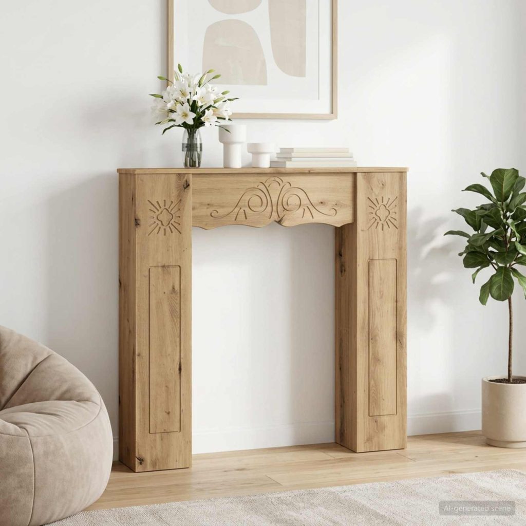 Takan kehys Artisaanitammi 102 x 20 x 102 cm Tekninen puu