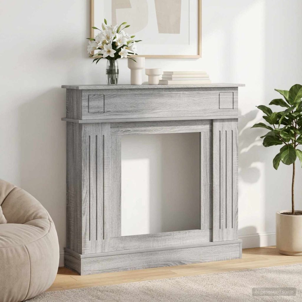 Takan kehys Harmaa Sonoma 102 x 26 x 100 cm Tekninen puu