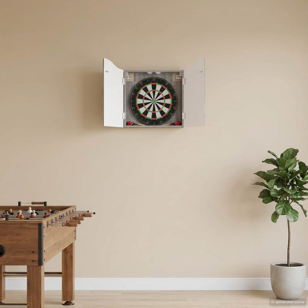 Dartboard-kaappi Harmaa Sonoma 56 x 12 x 63 cm Tekninen puu