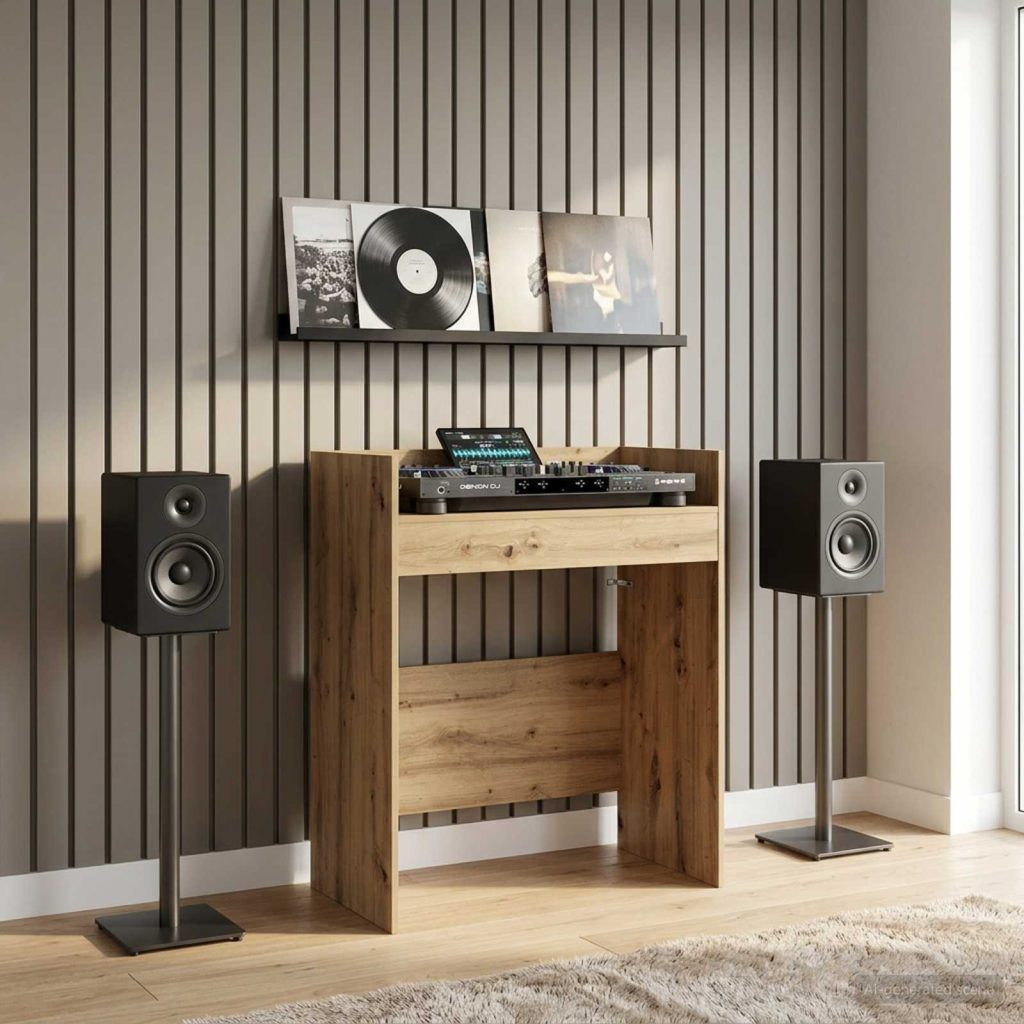 DJ-pöytä Artisaanitammi 102 x 45 x 102 cm Tekninen puu