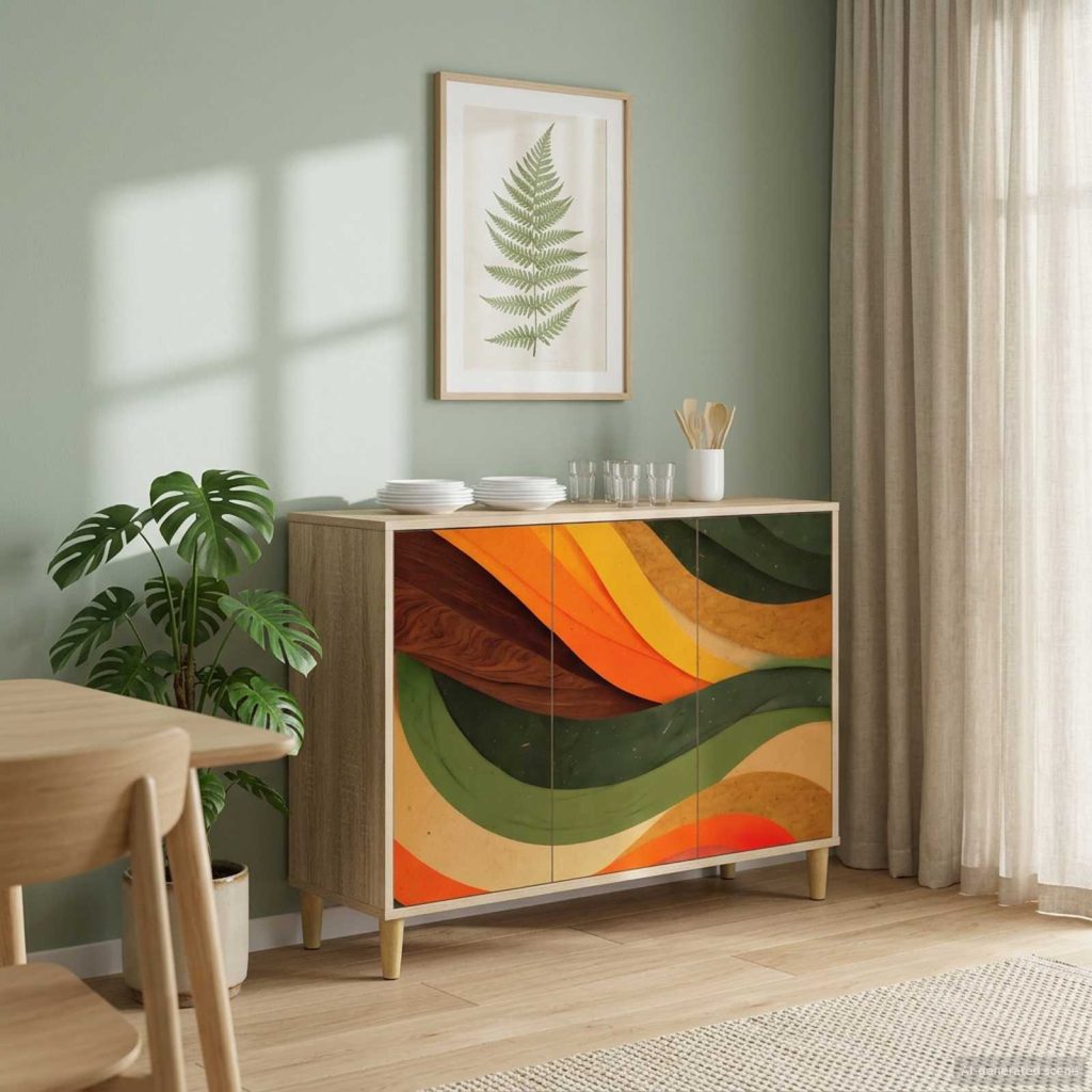 Sivupöytä BONN Sonoma 102 x 33 x 75 cm Tekninen puu