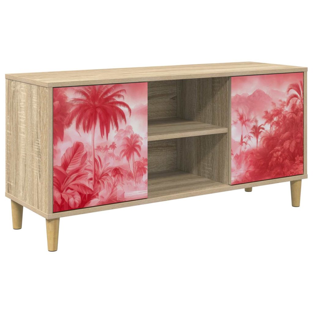 TV-kaappi AACHEN 102 x 33 x 50 cm Sonoma Tekninen puu