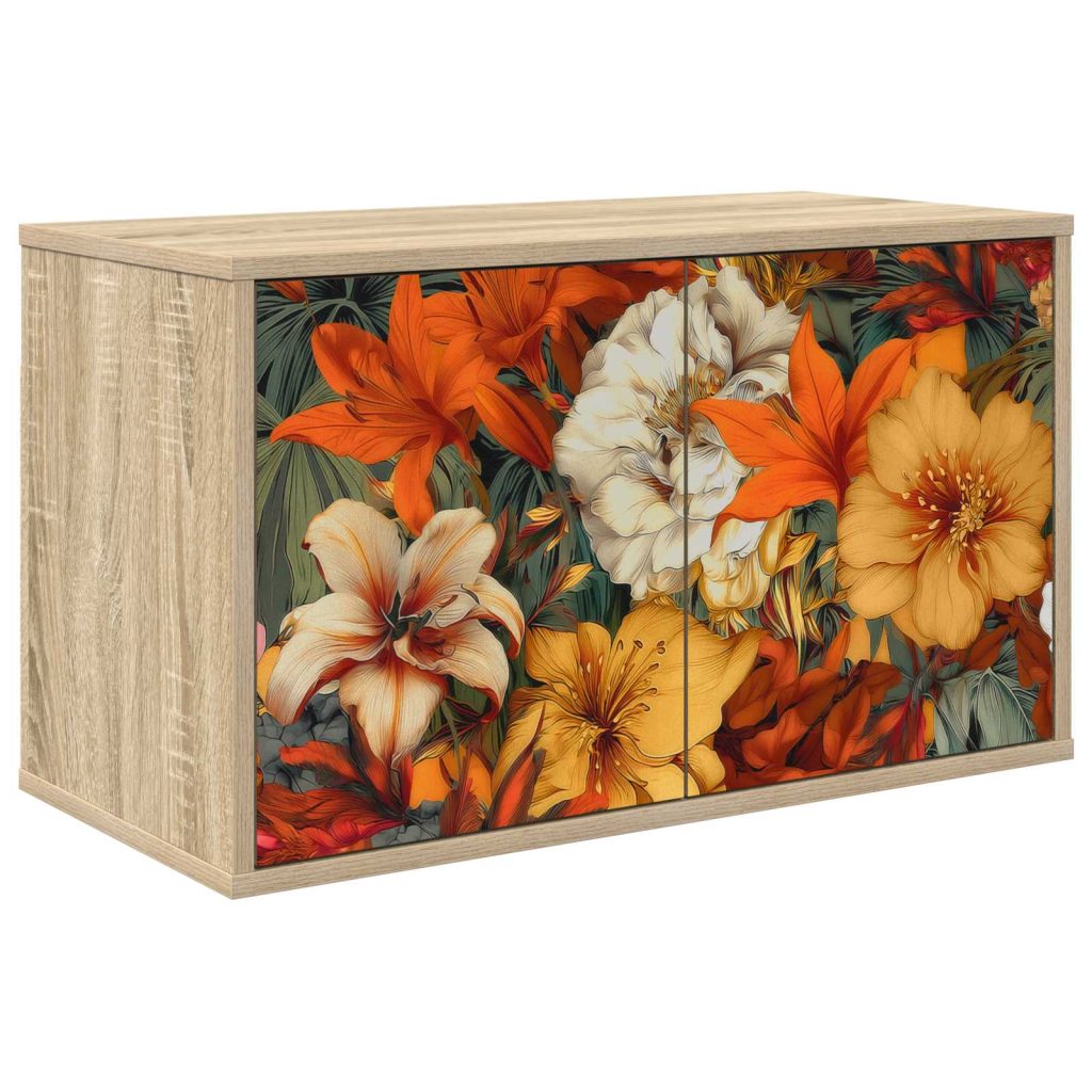 Seinälle kiinnitettävä TV-kaapisto GENNEP 69 x 33 x 40 cm