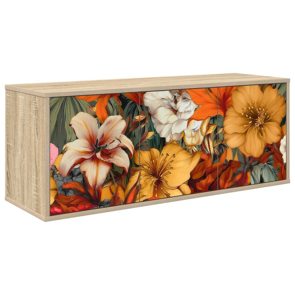 Seinälle kiinnitettävä TV-kaapisto GENNEP 102 x 33 x 40 cm