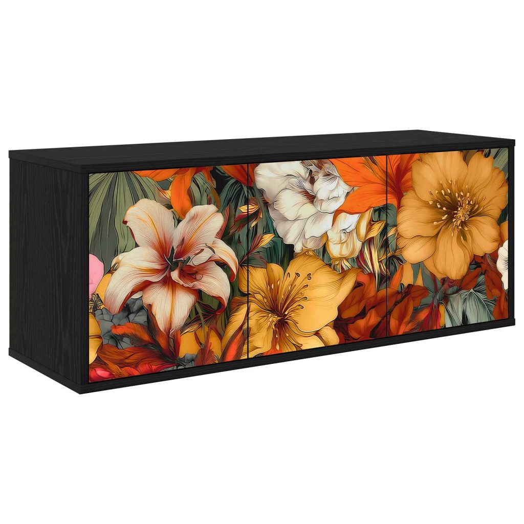 Seinälle kiinnitettävä TV-kaapisto GENNEP 102 x 33 x 40 cm