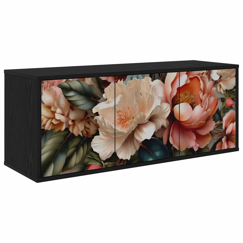 Seinälle kiinnitettävä TV-kaapisto BORNE 102 x 33 x 40 cm