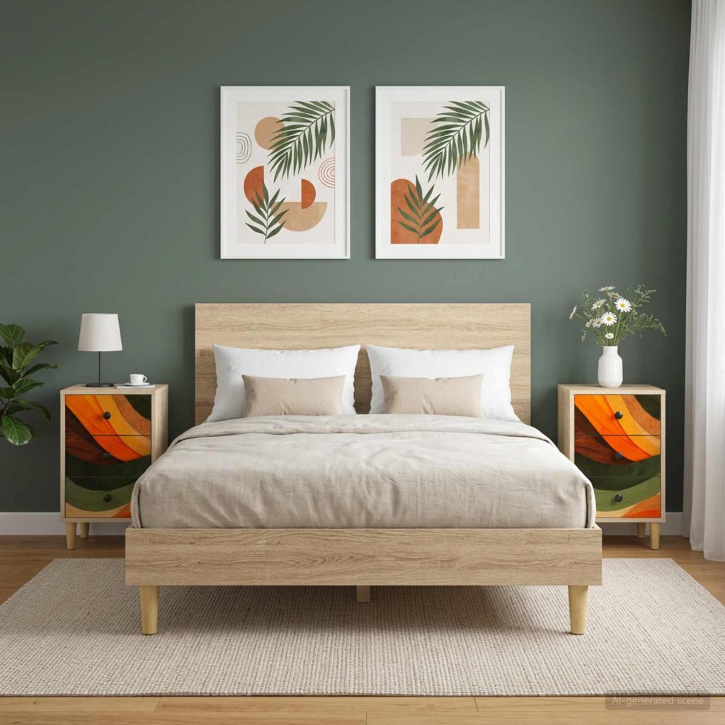 Yöpöytäkaappi BONN 2 kpl Sonoma-tammi 36 x 33 x 60 cm