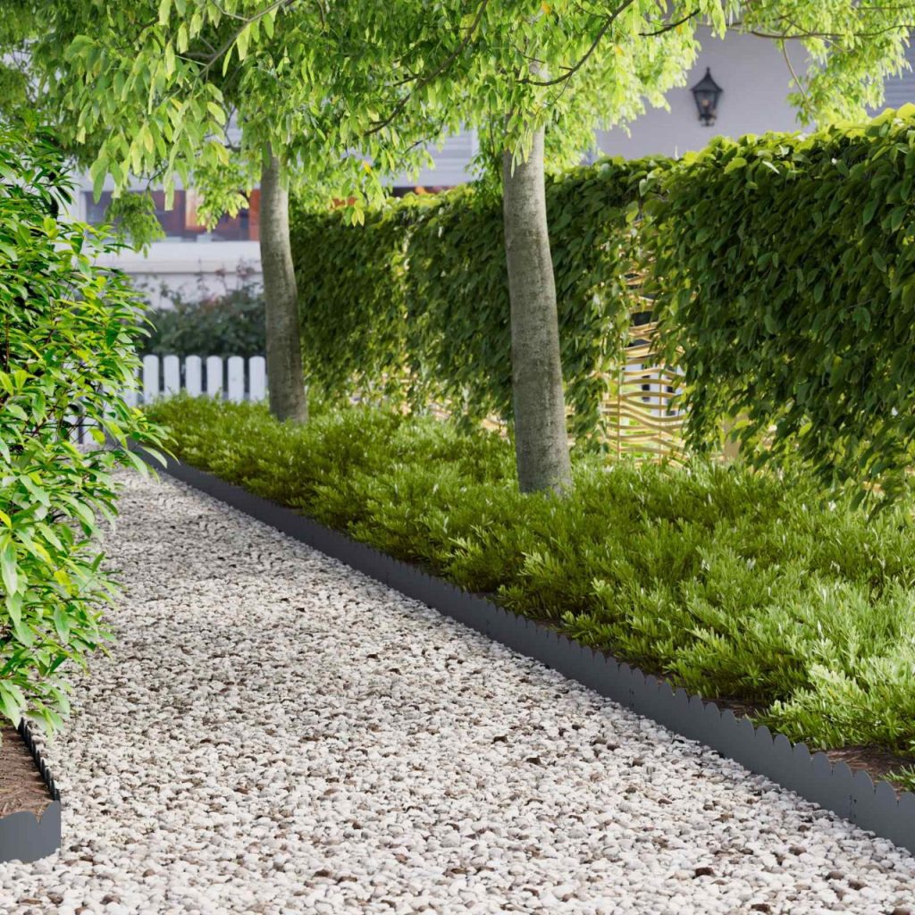 Nurmireunus 50 pcs 103 x 15 cm Teräs Antrasiitti
