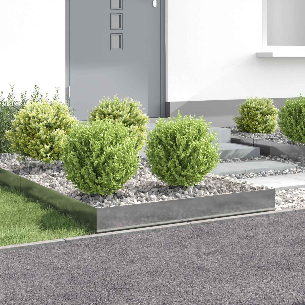 Nurmireunus 4 pcs 100 x 100 x 20 cm Teräs Hopea