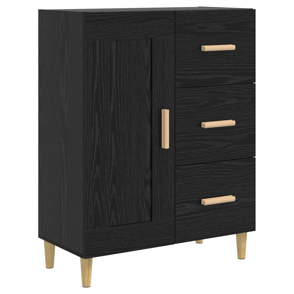 Sivupöytä Musta tammi 69,5 x 34 x 90 cm Tekninen puu