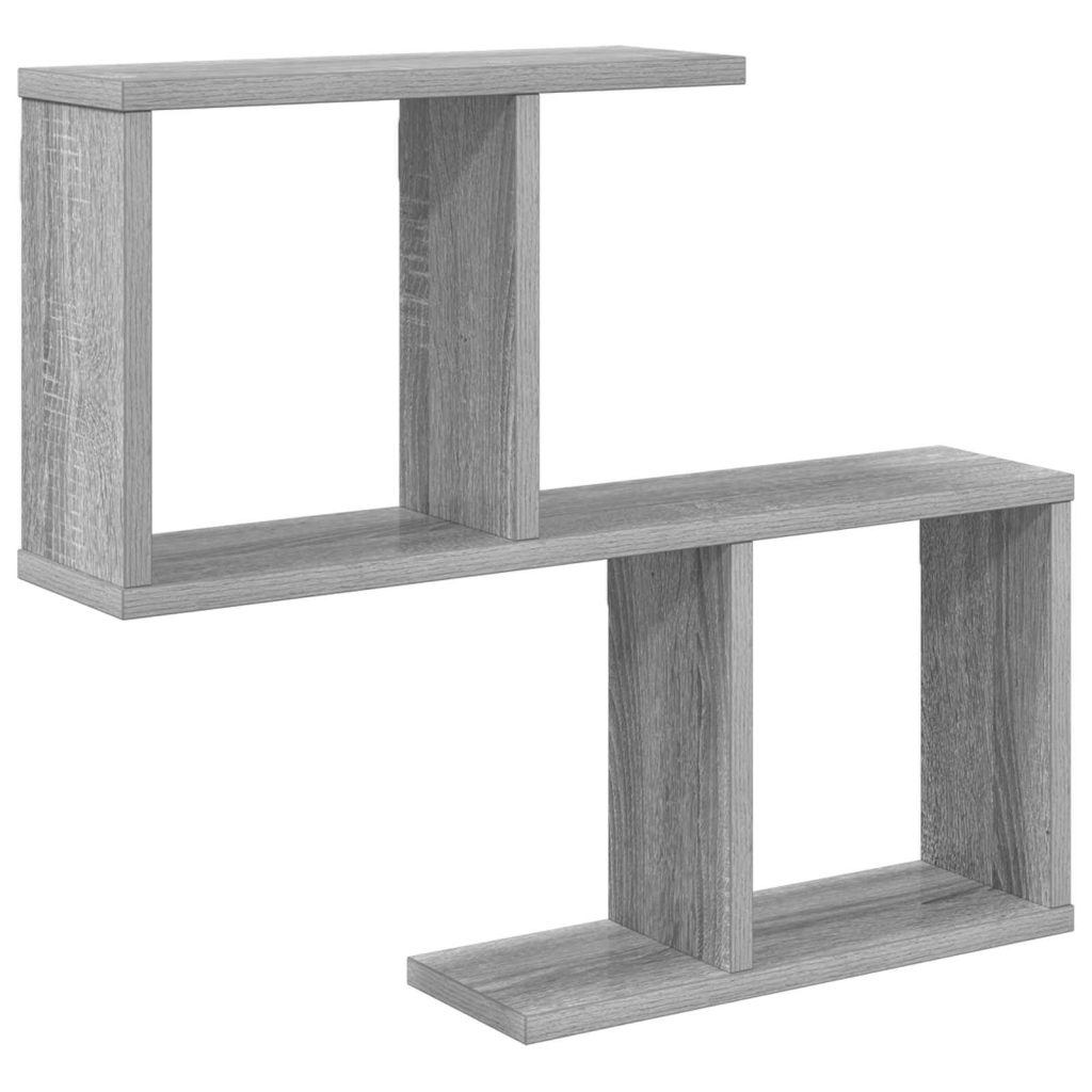 Seinähylly Harmaa Sonoma 60 x 12 x 50,5 cm Tekninen puu