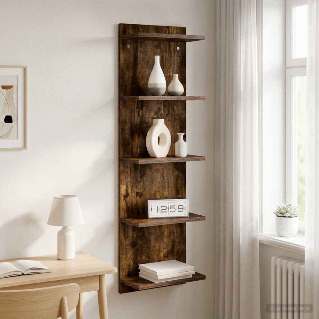 Seinähylly Savutammi 30 x 15 x 100 cm Tekninen puu