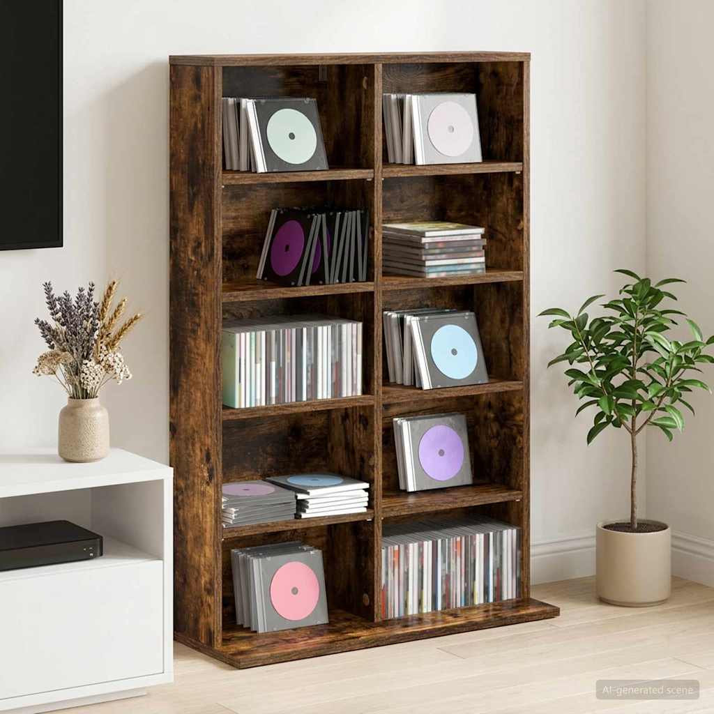 CD-kaappi Savutammi 65 x 23,5 x 97,5 cm Tekninen puu