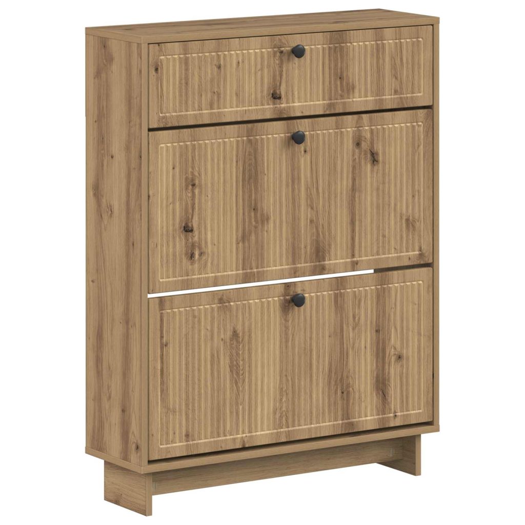 Kenkäkaappi EDE 78 x 24 x 103 cm Tekninen puu Artisaanitammi