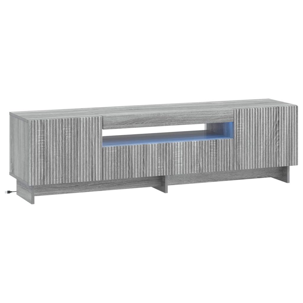 LED TV-kaappi Harmaa Sonoma Tekninen puu