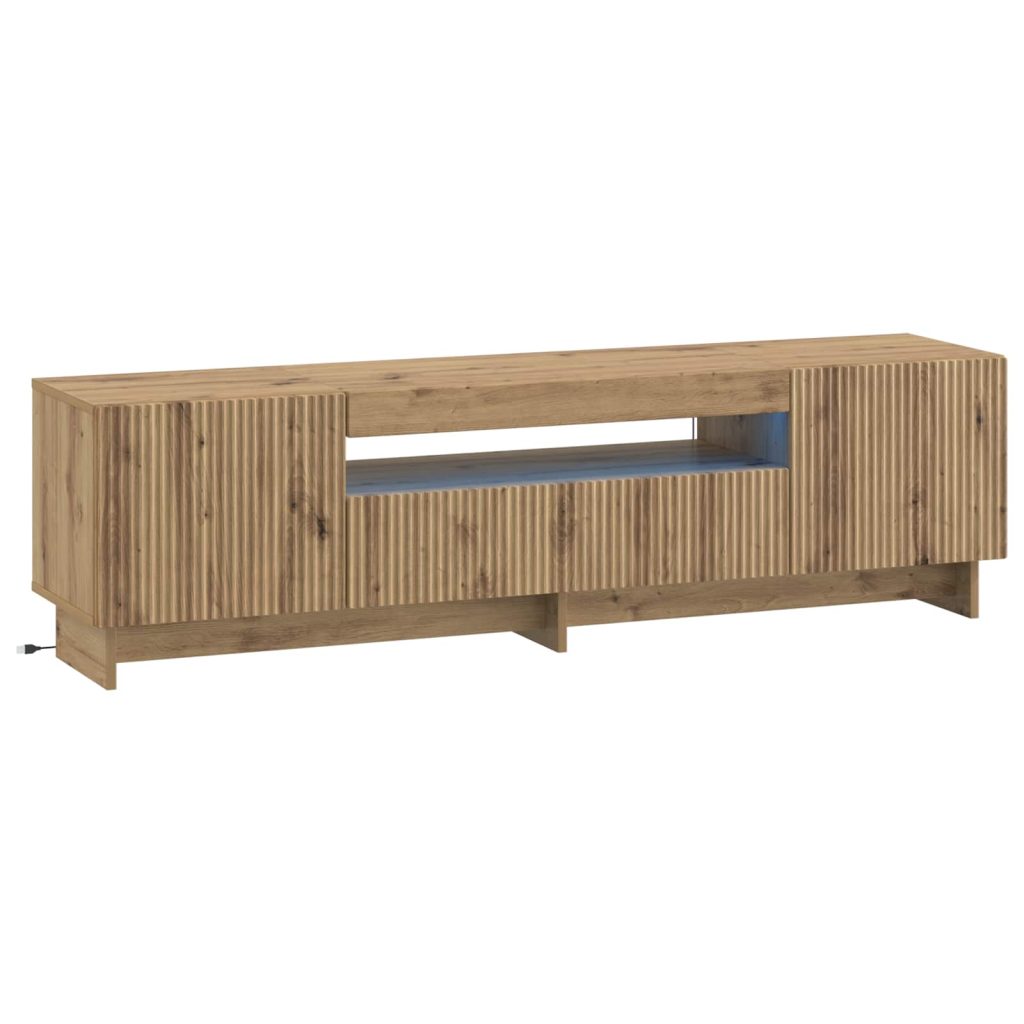 LED TV-kaappi Artisaanitammi Tekninen puu