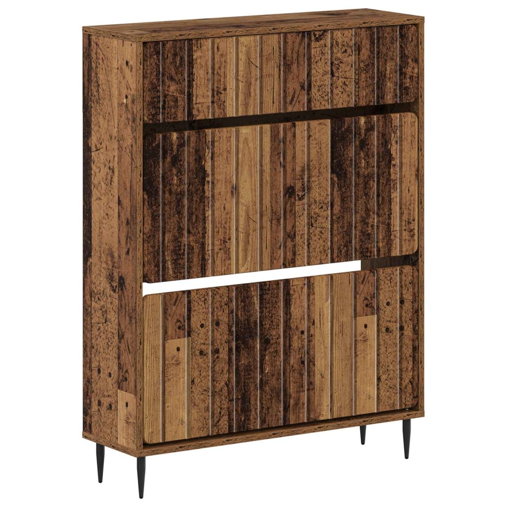 Kenkäkaappi ZWOLLE 78 x 24 x 103 cm Tekninen puu Vanha puu