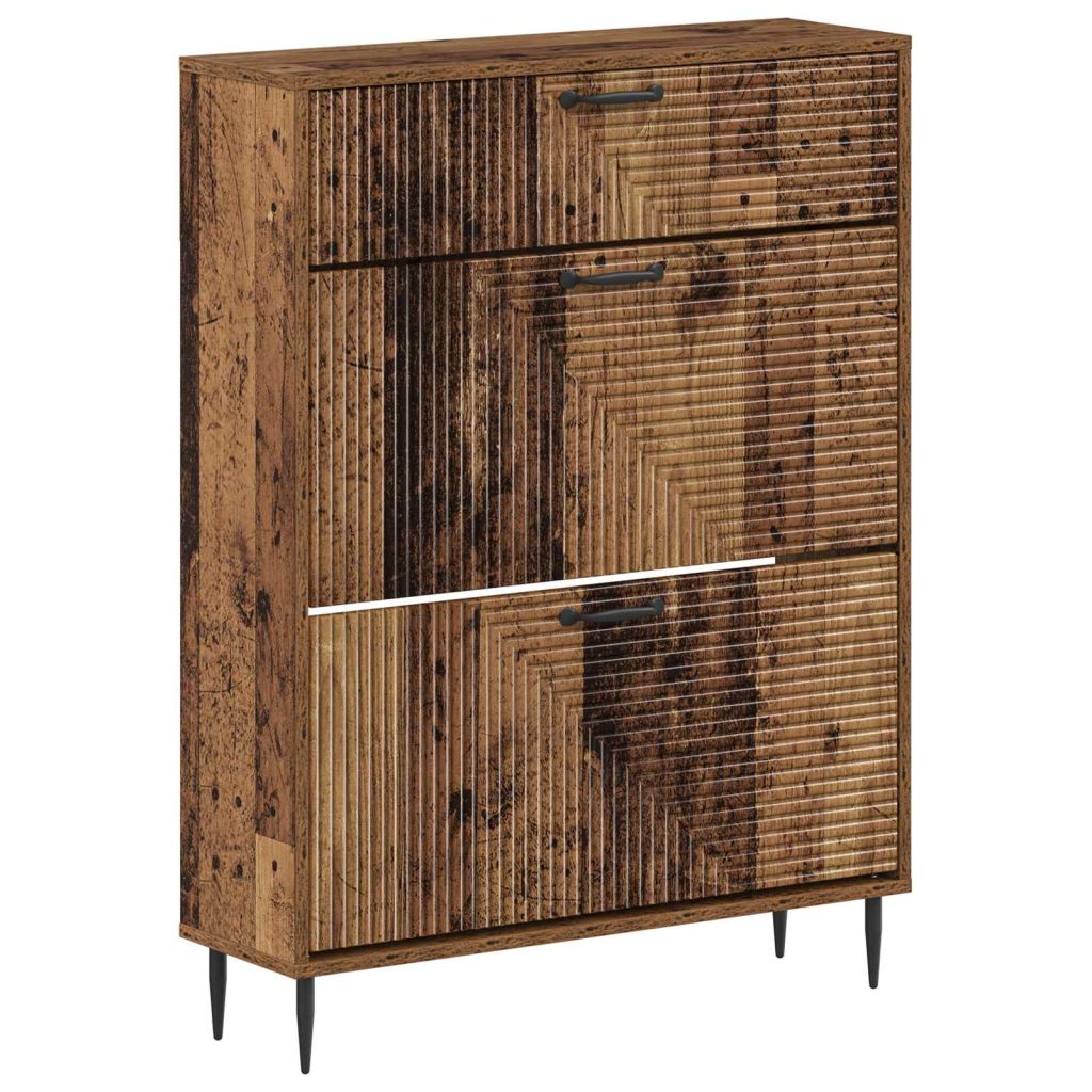 Kenkäkaappi HAARLEM 78 x 24 x 103 cm Tekninen puu Vanha puu