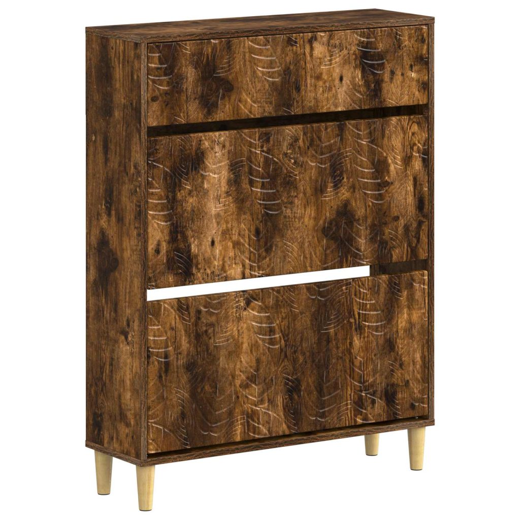 Kenkäkaappi DELFT 78 x 24 x 103 cm Tekninen puu Savutammi