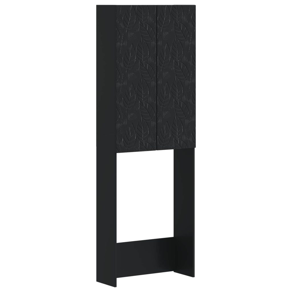 Vessakaappi DELFT Musta 66 x 25,5 x 190 cm Tekninen puu
