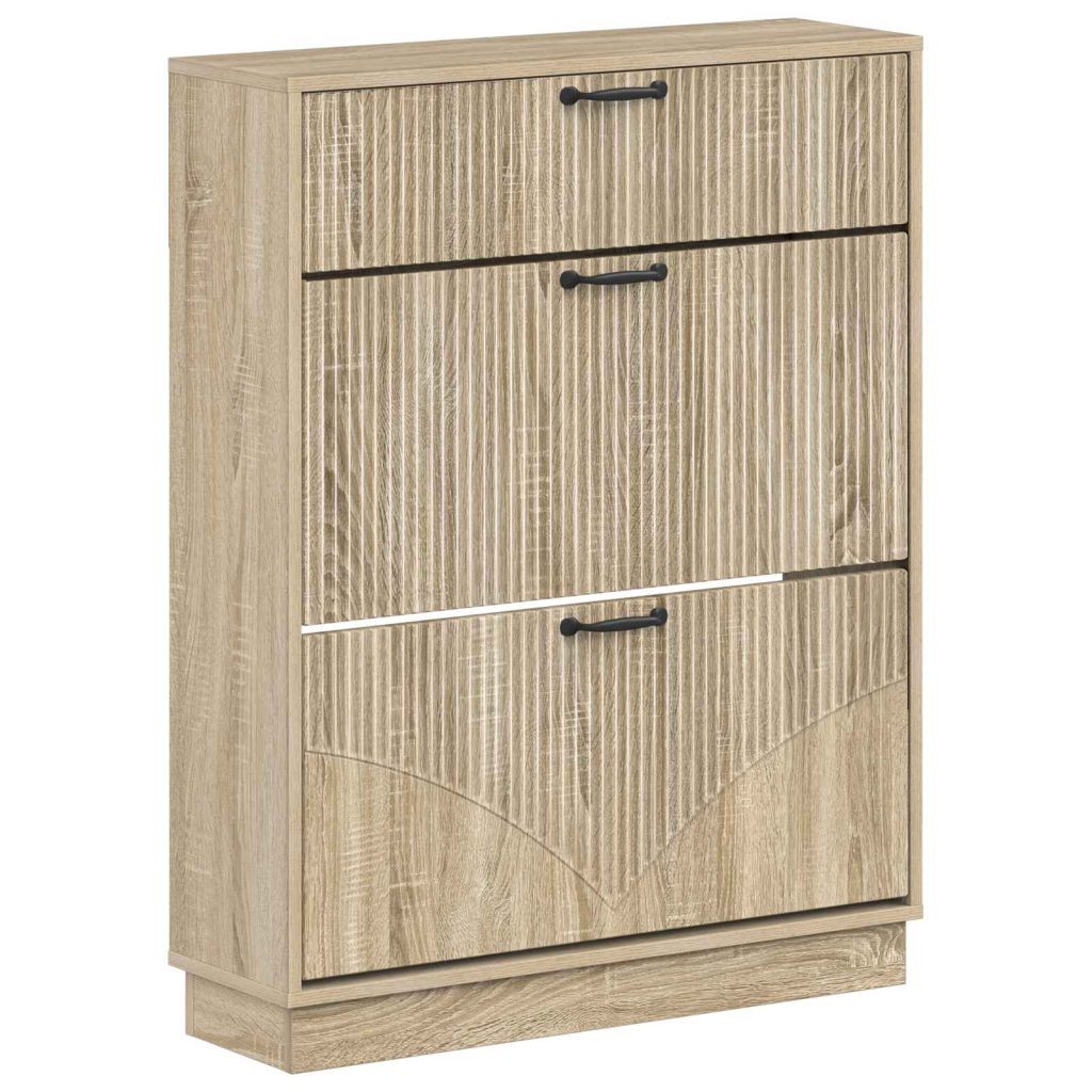 Kenkäkaappi HOORN 78 x 24 x 100 cm Tekninen puu Sonoma-tammi