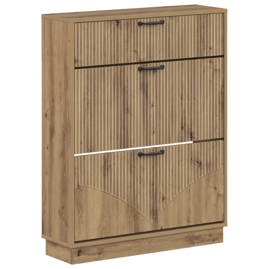 Kenkäkaappi HOORN 78 x 24 x 100 cm Tekninen puu Artisaanitammi