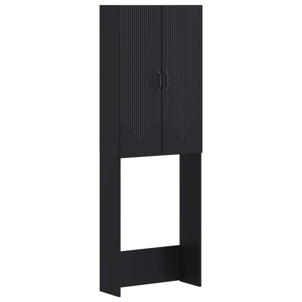 Vessakaappi HOORN Musta 66 x 25,5 x 190 cm Tekninen puu