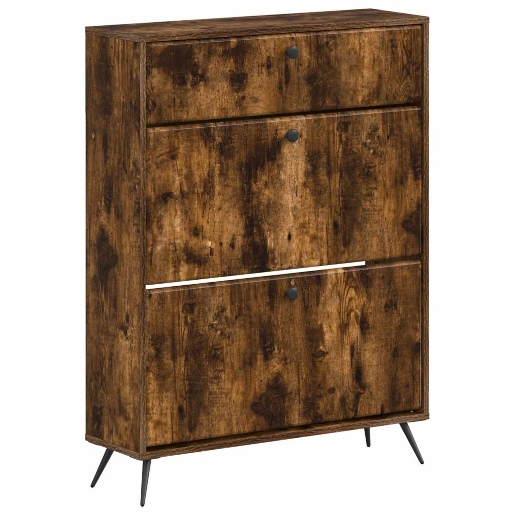 Kenkäkaappi BREDA 78 x 24 x 103 cm Tekninen puu Savutammi