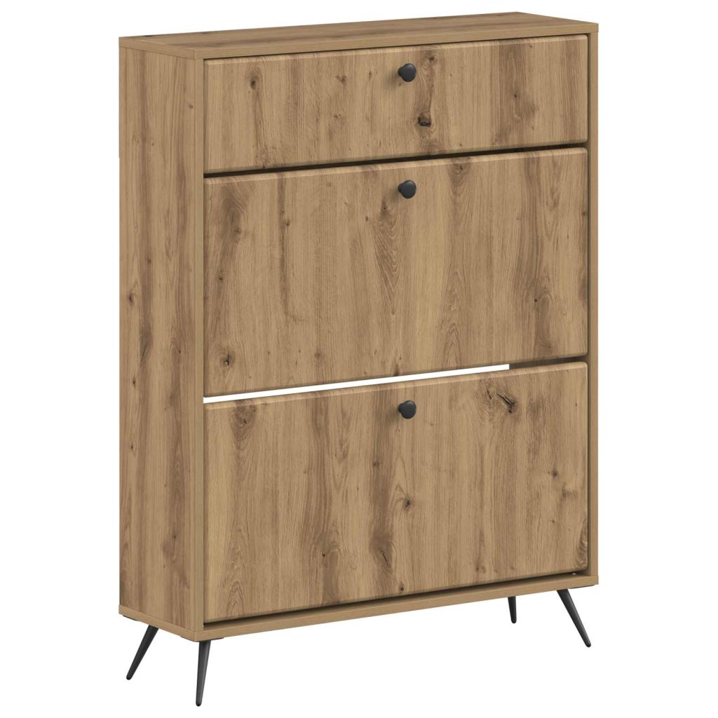 Kenkäkaappi BREDA 78 x 24 x 103 cm Tekninen puu Artisaanitammi