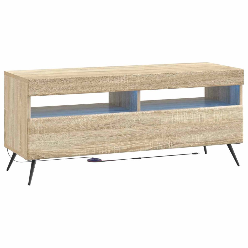 LED TV-kaappi Sonoma-tammi Tekninen puu
