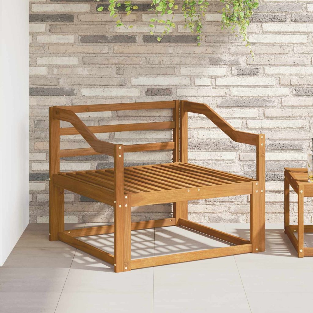 Käsinoja 2 kpl Luonnollinen 79 x 4 x 73 cm Tiheä akasiapuu