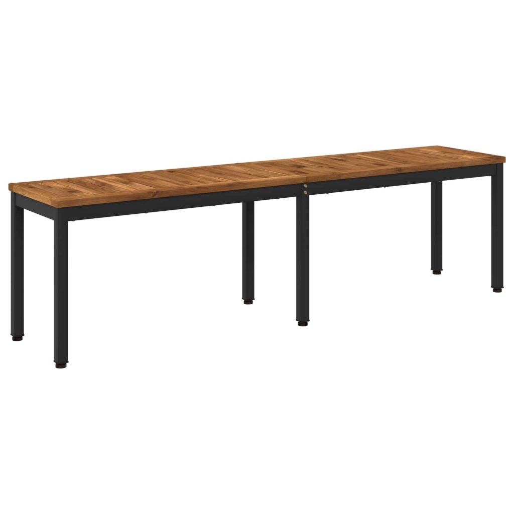 Puutarhapenkki 161 x 35 x 45 cm Tiheä akasiapuu Suorakaide