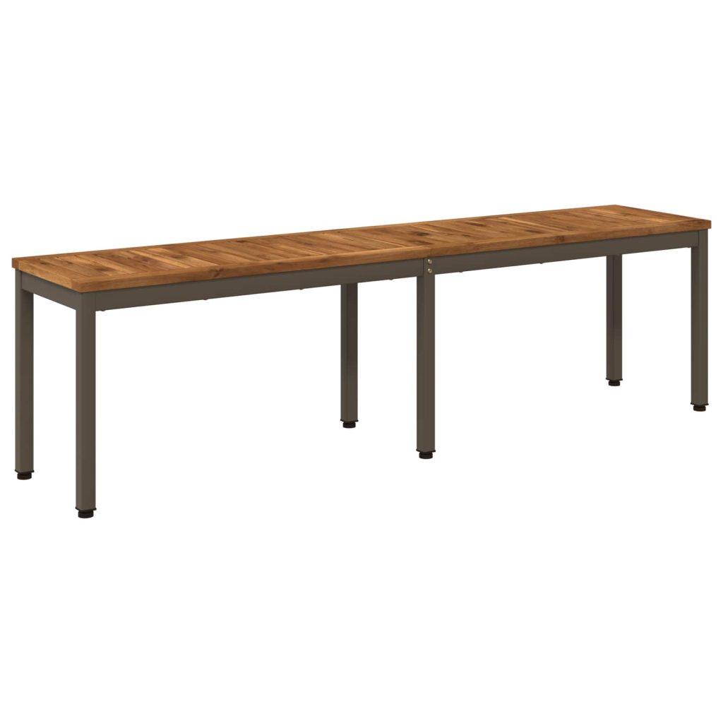 Puutarhapenkki 161 x 35 x 45 cm Tiheä akasiapuu Suorakaide
