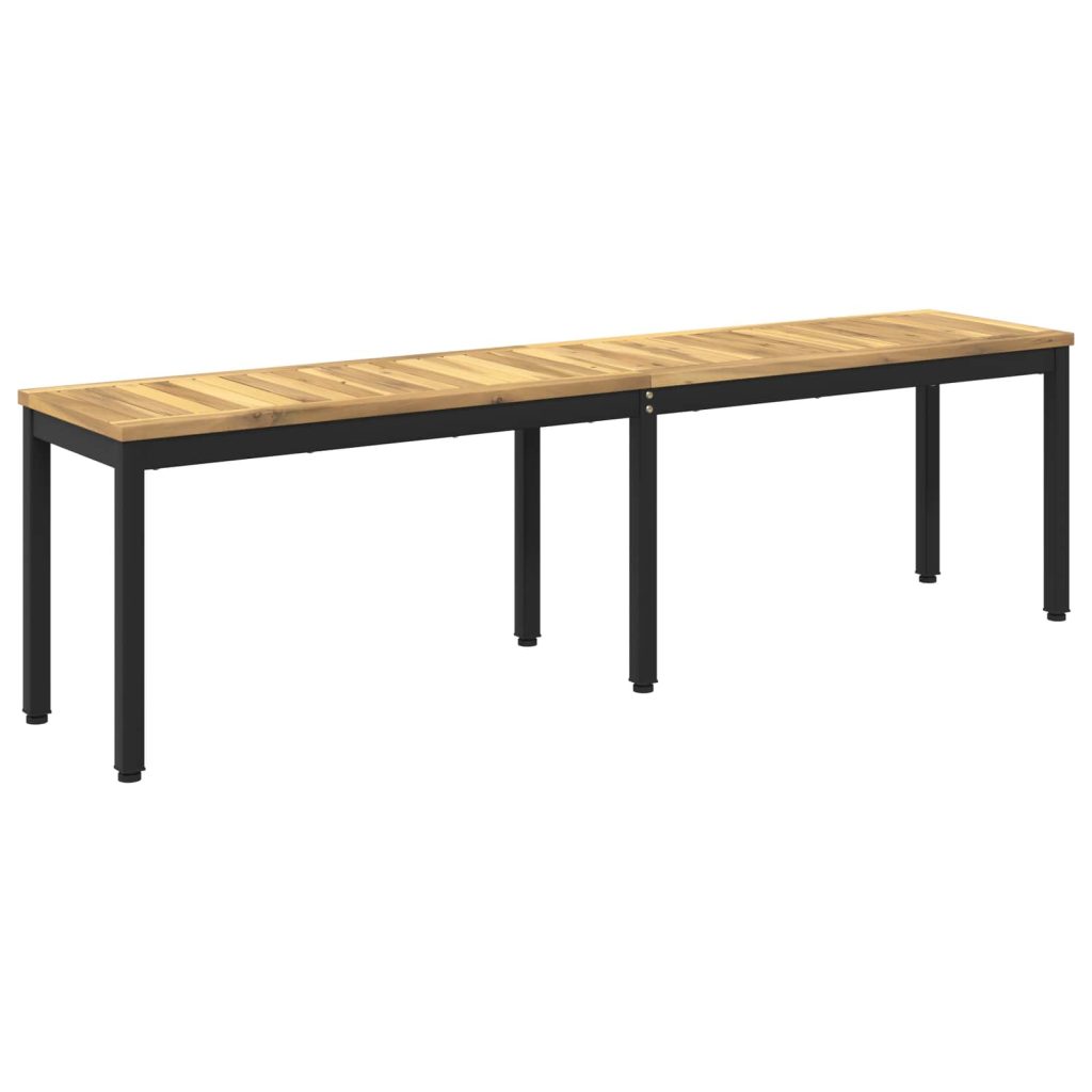 Puutarhapenkki 161 x 35 x 45 cm Tiheä akasiapuu Suorakaide