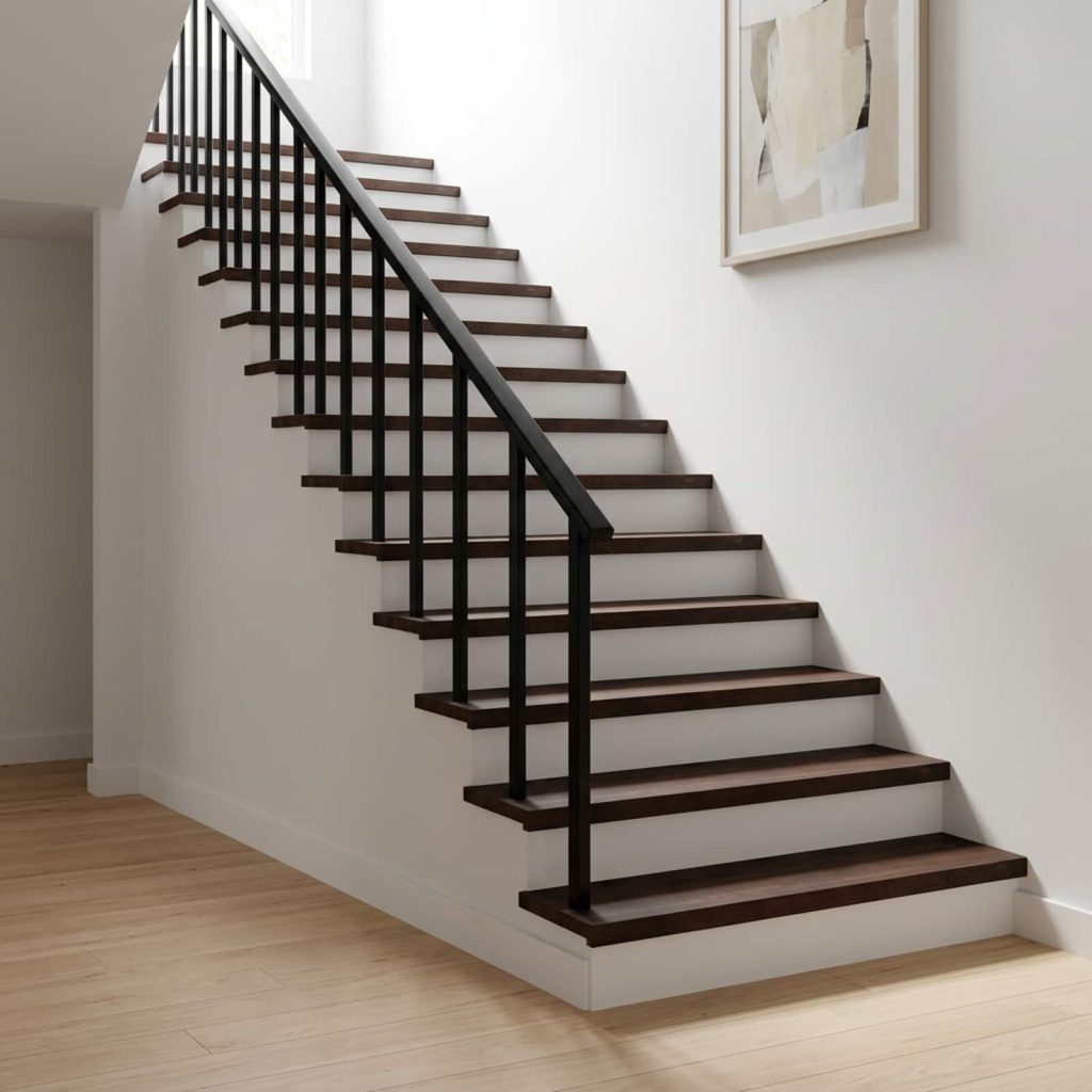 Portaiden päällysteet 2 kpl 110 x 30 x 2 cm Tumma ruskea