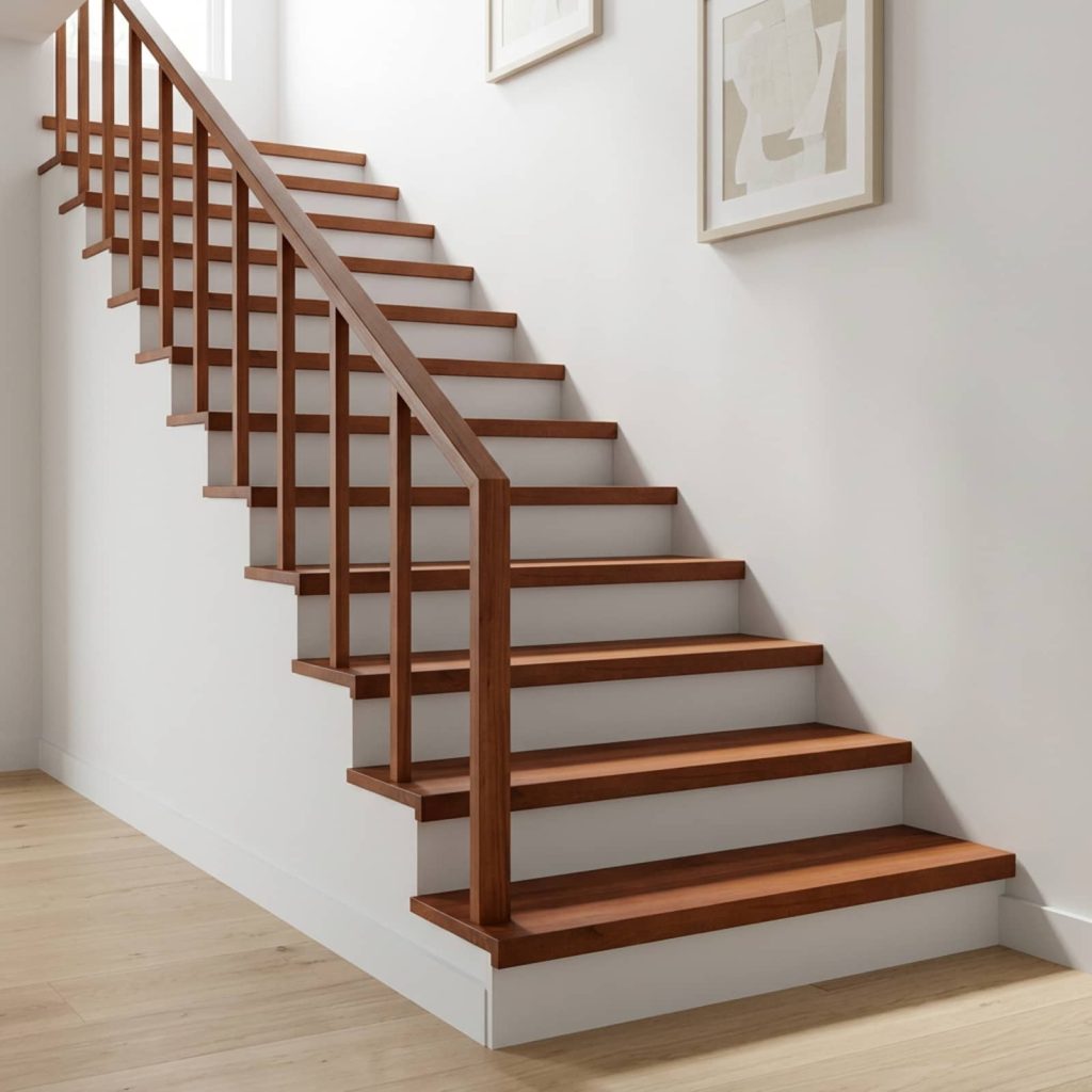 Portaiden päällysteet 12 kpl 100 x 25 x 2 cm Ruskea