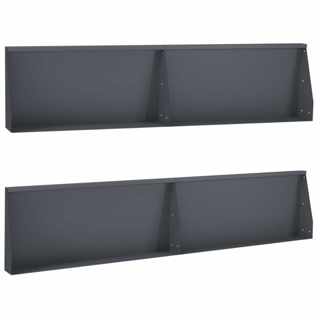 Pato 4 kpl 100 x 12 x 40 cm Teräs Antrasiitti