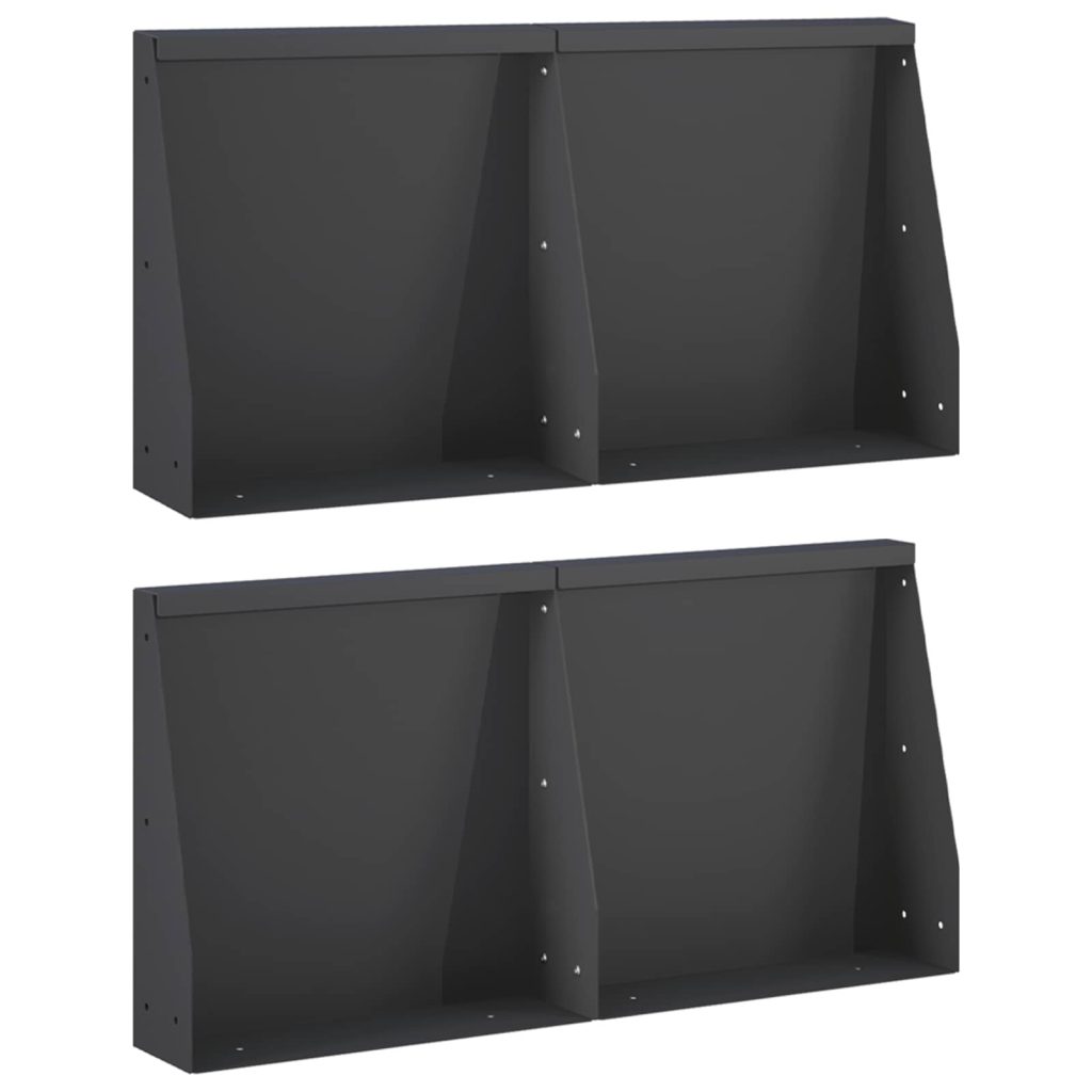 Pato 4 kpl 40 x 12 x 30 cm Teräs Musta