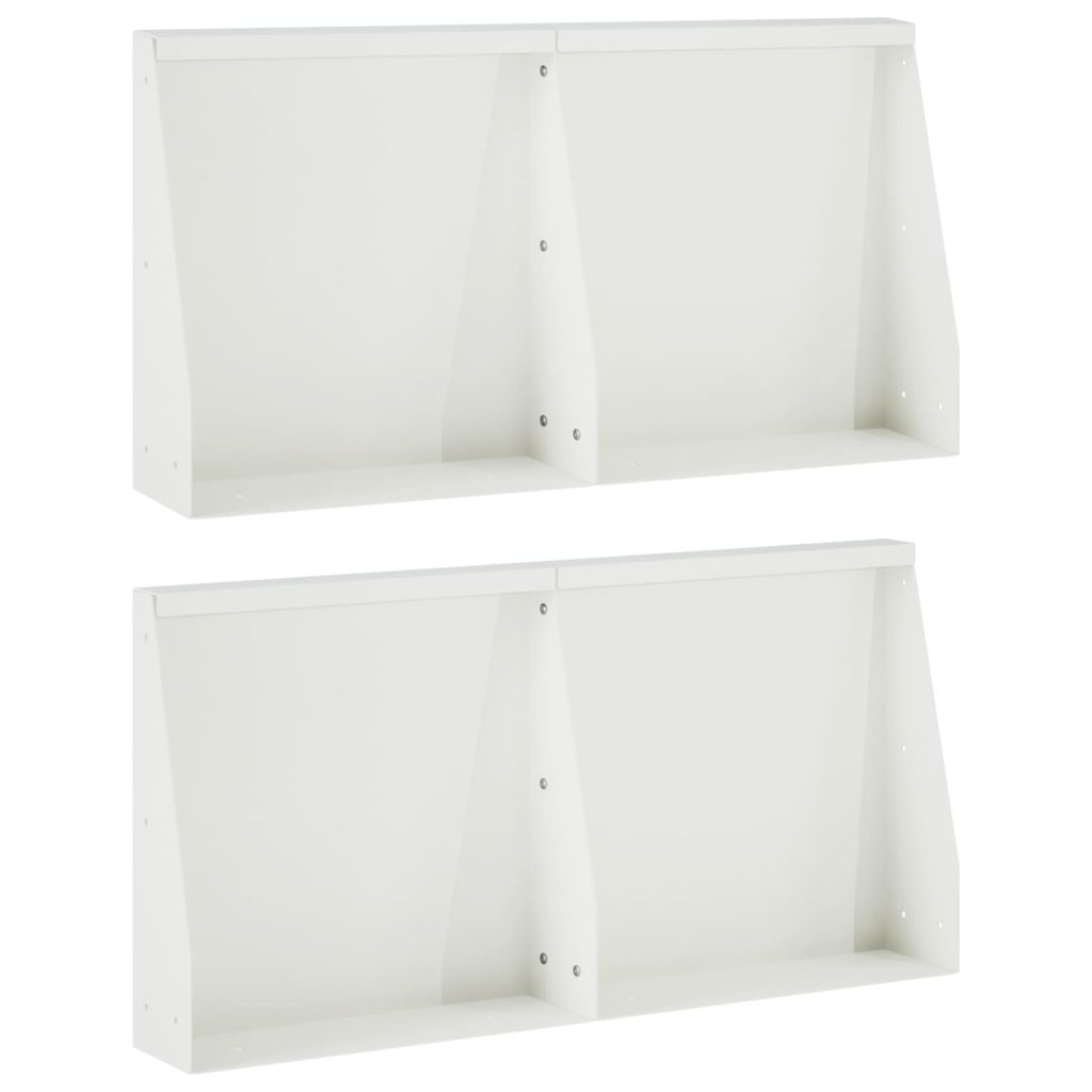 Pato 4 kpl 40 x 12 x 30 cm Teräs valkoinen