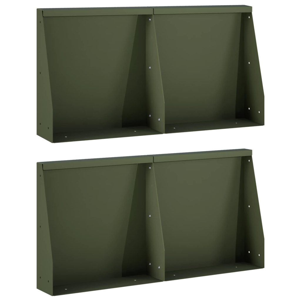 Pato 4 kpl 40 x 12 x 30 cm Teräs Oliivinvihreä
