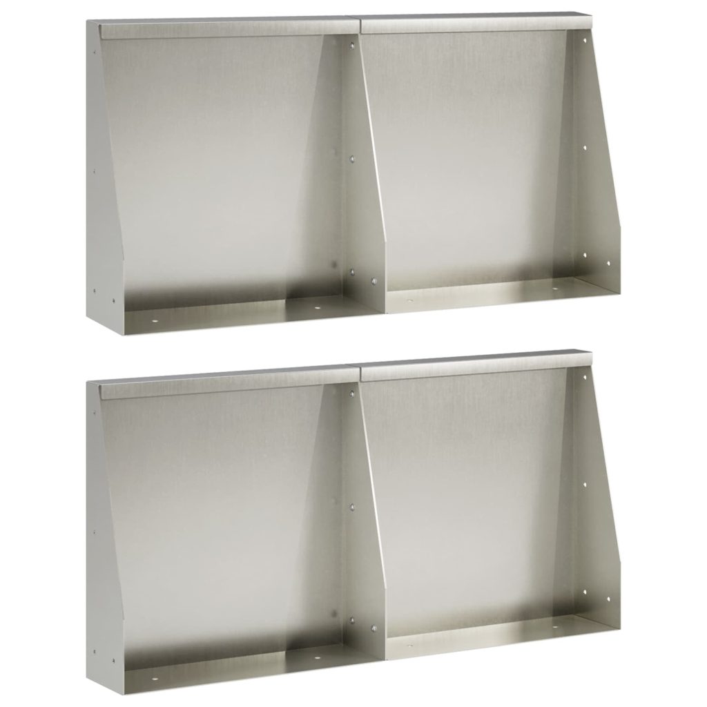 Pato 4 kpl 40 x 12 x 30 cm Ruostumaton teräs Hopea
