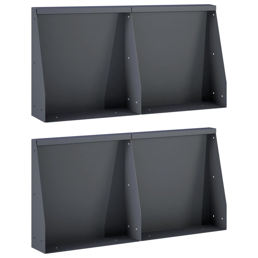 Pato 4 kpl 40 x 12 x 50 cm Teräs Antrasiitti