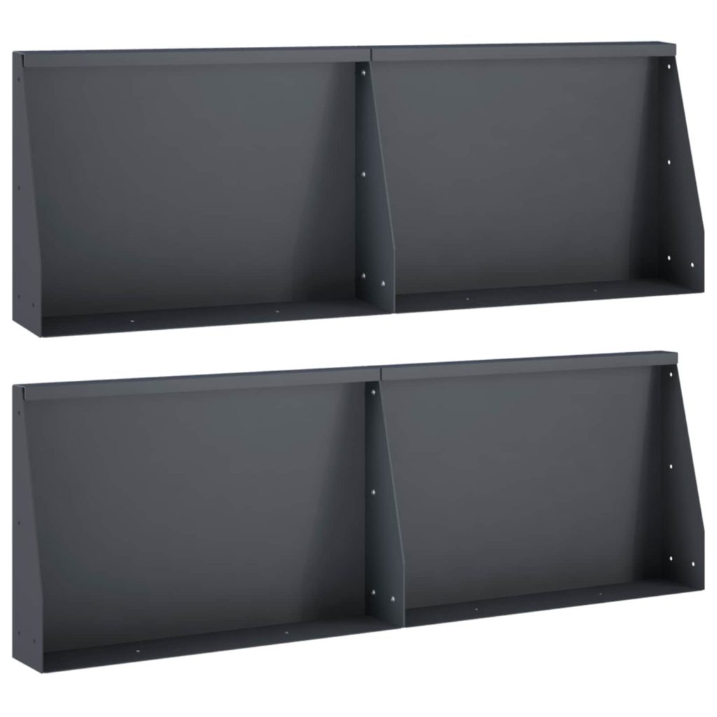 Pato 4 kpl 60 x 12 x 30 cm Teräs Antrasiitti