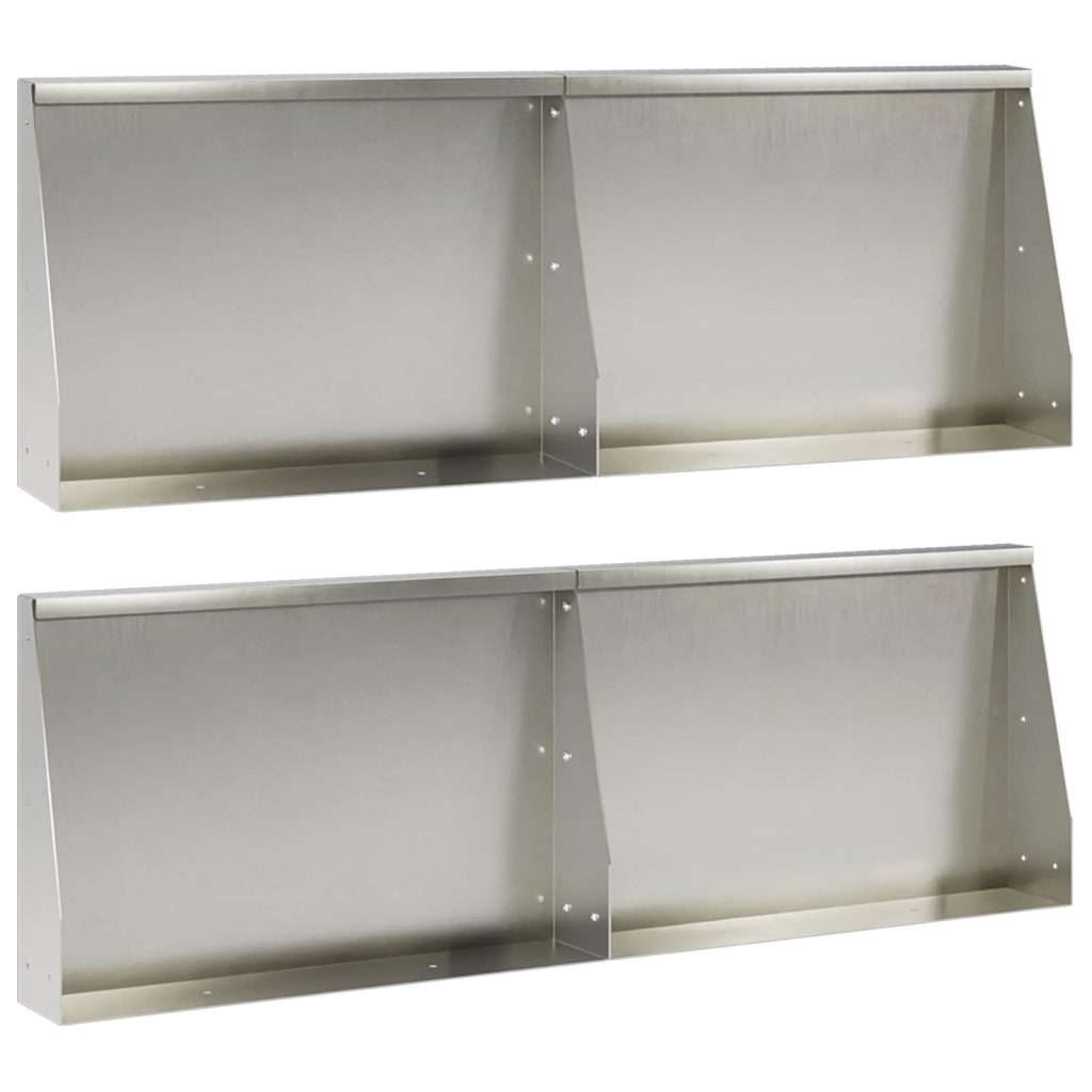 Pato 4 kpl 60 x 12 x 30 cm Ruostumaton teräs Hopea