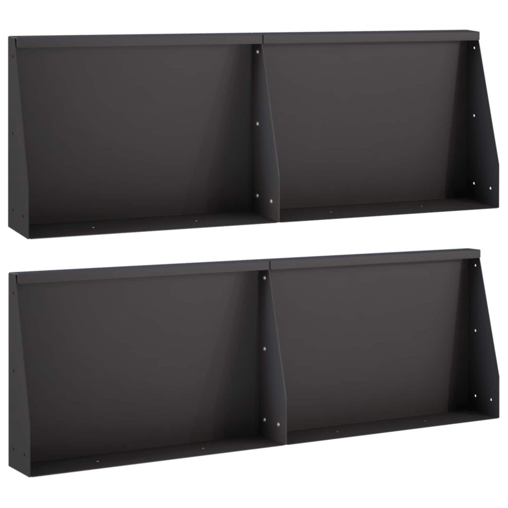 Pato 4 kpl 60 x 12 x 40 cm Teräs Musta